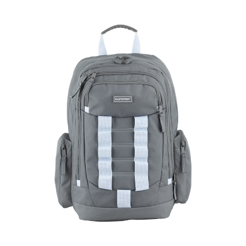 Eastsport Unisex Allegiance Expandable Recycled Backpack, Ash Grey