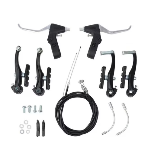 Jercoda 1 Set Bike v Brake, Bike Disc Brake Aluminum Front and Rear Caliper Brakes for Road Bike Mountain Bike