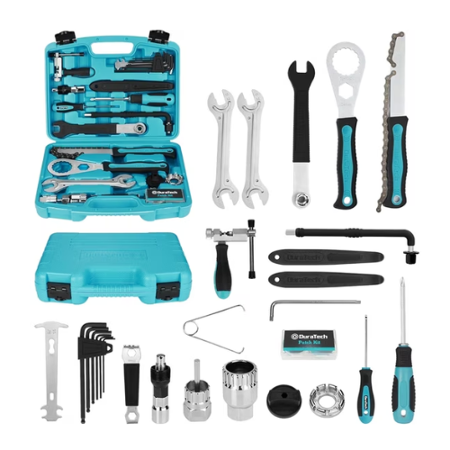 DURATECH 35-Piece Bike Repair Kit, Bicycle Tool Kit with Carry Case