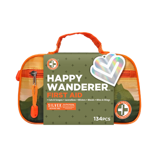 Be Smart Get Prepared Outdoor First Aid - Happy Wanderer, 134 Piece