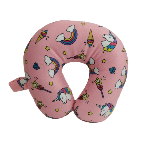 Wolf Essentials All Her Favourites Print Fiber Filled Travel Neck Pillow