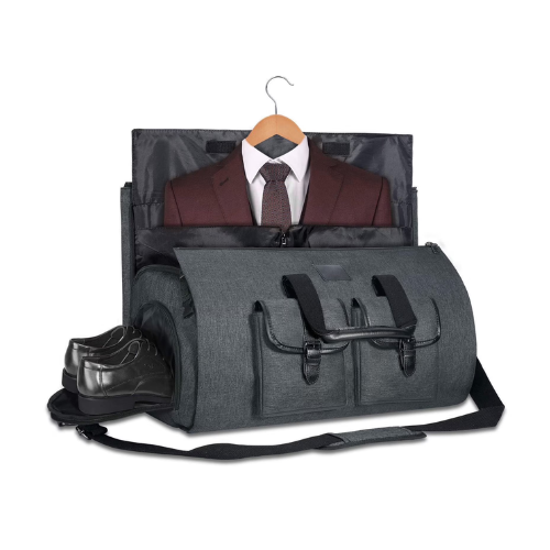 Oenbopo Garment Duffel Bag,45L Suit Bag Garment Bag with Shoe Compartment for Business Trips,Multifunctional Travel Bags for Women and Men