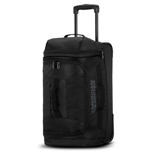 American Tourister Black 22-inch Carry on Wheeled Duffel Bag