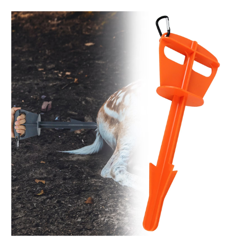 1PC Portable Field Dressing Tool, Portable Deer Hunting Accessories for Men, Deer Bute Out Hunting Gear Field Dressing Kit for Big Animal Livestock Anal Cleaning