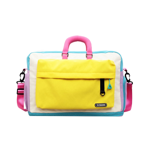 Expandable Travel Duffel Bag, Multi-Color Color Block Weekender Overnight Gym Tote with Shoe Compartment for Women's Fitness, Yoga, Short Trips, Weekend Getaways and Daily Travel