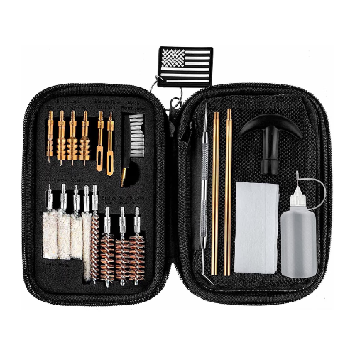 KLOLA Gun Cleaning Kit Handgun Clean Kit for .22 .357/.38/9mm .40 .45 Caliber Universal Gun Cleaner Brush Tools Gun Accessories Supplies