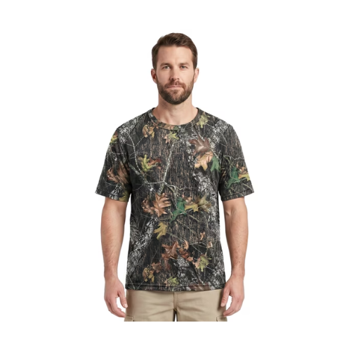 Mossy Oak Men's Long Sleeve Scent Control Hunting Camouflage T-Shirt, New Breakup, M