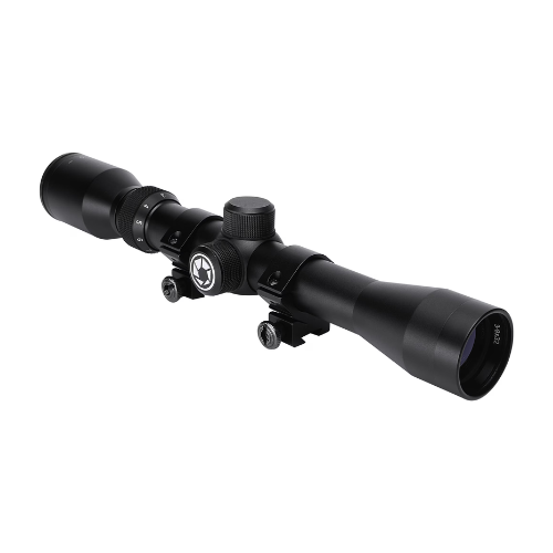 Barska AC13087 Plinker-22 Riflescope 3-9x32 30/30 Reticle with Rings, Black