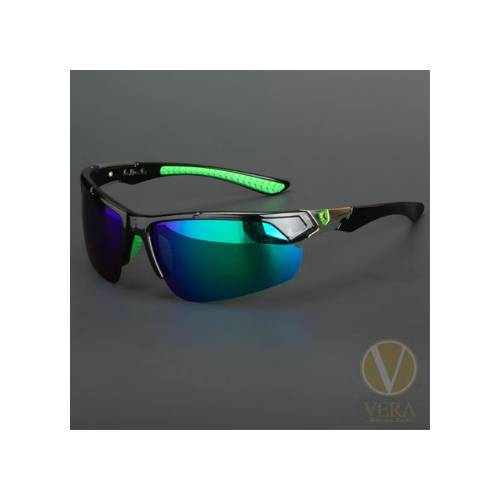 Polarized Sunglasses for Men & Women, Polarized HD Sport Wrap Men Cycling Golf Ski Sunglasses Fishing Driving Glasses, Block 100% of UVA,UVB and UVC Rays (Green)