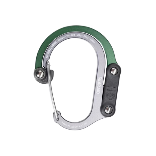 Gear Aid Heroclip Medium Hybrid Camping Gear Clip - Forest Green