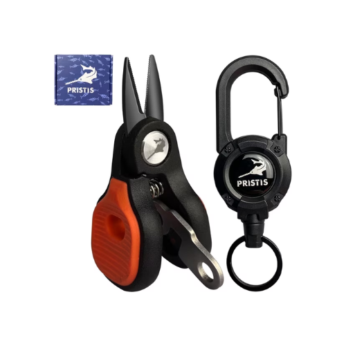 Pristis Mini Fishing Scissors, Stainless Steel Line Cutter Multi Tool Gear with Non-slip Handle