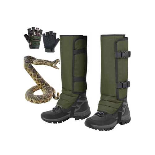 Unisex Adjustable Outdoor Snake-Resistant Leg Gaiters, Snake-Proof Leg Guards, Adjustable, for Hunting, Hiking & Yard Work