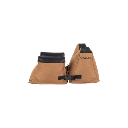 Allen Company Unfilled Front & Rear Rifle Shooting Bag Combo, Tan, Polyester, Model 18419, Medium