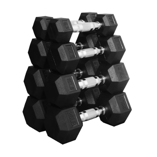 BalanceFrom Dumbbell Set, Pairs of 5 lb, 10 lb, 15 lb, and 20 lb