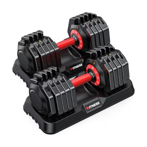 GIKPAL 180LB(90lbs*2) Adjustable Dumbbells Set of 2,10 in 1 Quick-Select