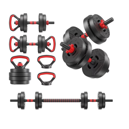Signature Fitness Adjustable Dumbbell Set, Portable Design with Changeable Weight