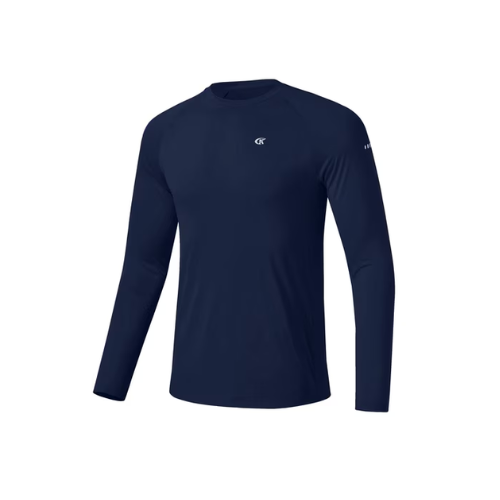 Muvtei Mens Sun Protection UPF 50+ Shirts Long Sleeve Swim Rash