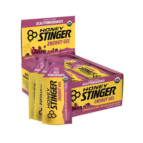 Honey Stinger Organic Gluten-Free Energy Gel, Acai Pomegranate, 1.1 oz, 24 Count